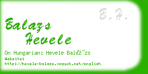 balazs hevele business card